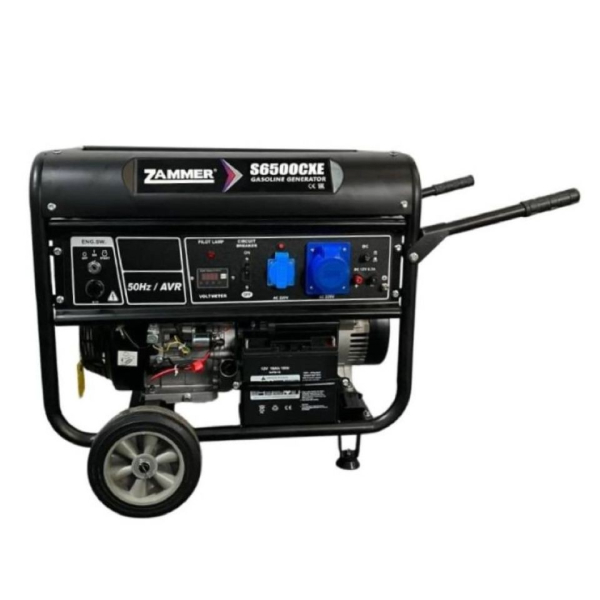 Бензиновый генератор Zammer S6500CXE переносной фото
