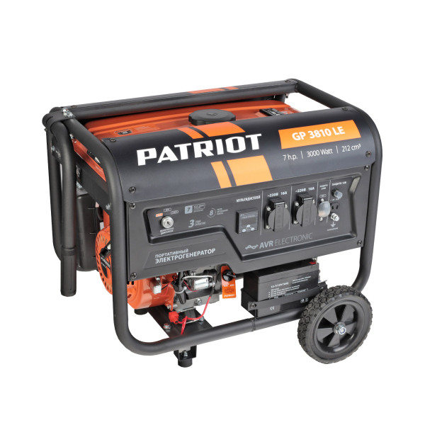 Бензиновый генератор PATRIOT GP 3810 LE фото
