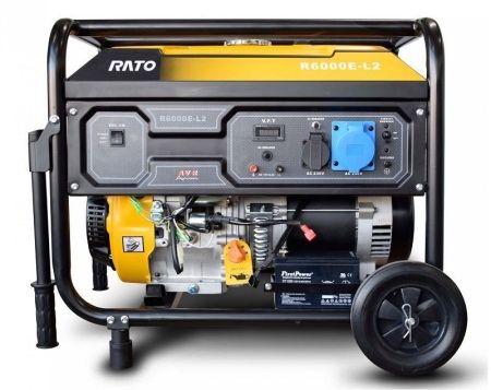 Бензиновый генератор RATO R6000E-L2W электростартер + колесный комплект фото