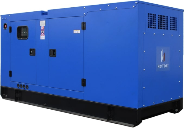 Дизельный генератор Исток АД120С-Т400-РПМ35 в кожухе с АВР  2-х тактный фото