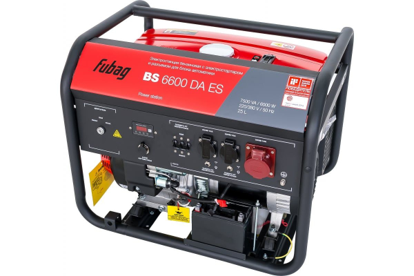 Бензиновый генератор Fubag BS 6600 DA ES стационарный фото