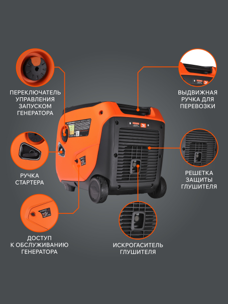 Бензиновый инверторный генератор PATRIOT iGX 4000 AWSP фото