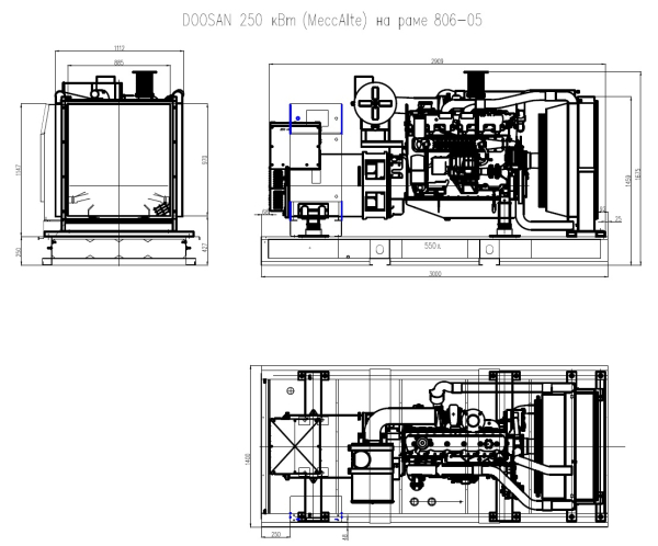 Дизельный генератор ТСС АД-240С-Т400-1РМ17 (Mecc Alte) 017569 фото