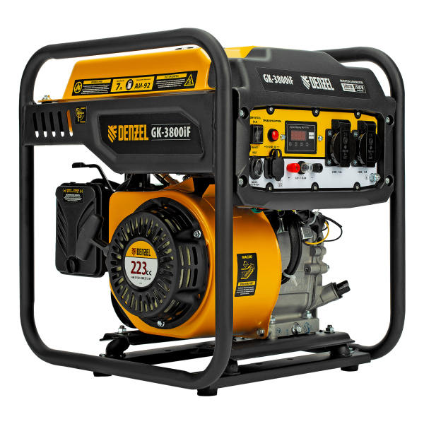 Бензиновый инверторный генератор DENZEL GK-3800iF портативный фото