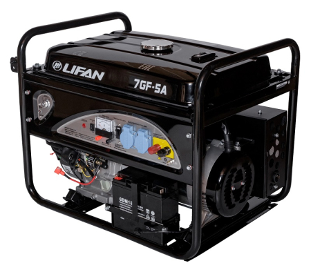 Бензиновый генератор Lifan 7 GF-5A (LF7500AE) фото