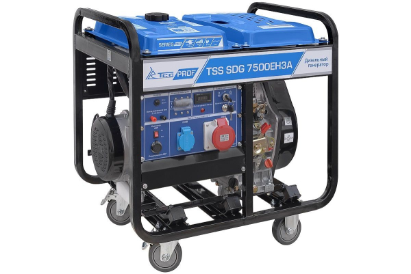 Дизельный генератор ТСС SDG 7500EH3A 100027 стационарный фото