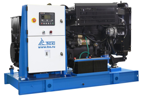 Дизельный генератор ТСС ЭД-40-Т400 с АВР в погодозащитном кожухе на прицепе 025346 уличный фото