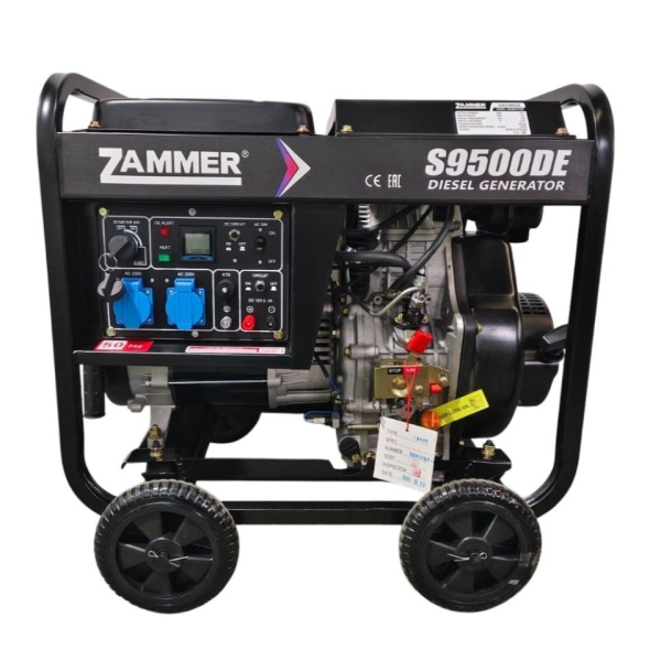 Дизельный генератор Zammer S9500DE S9500DE на колесах фото